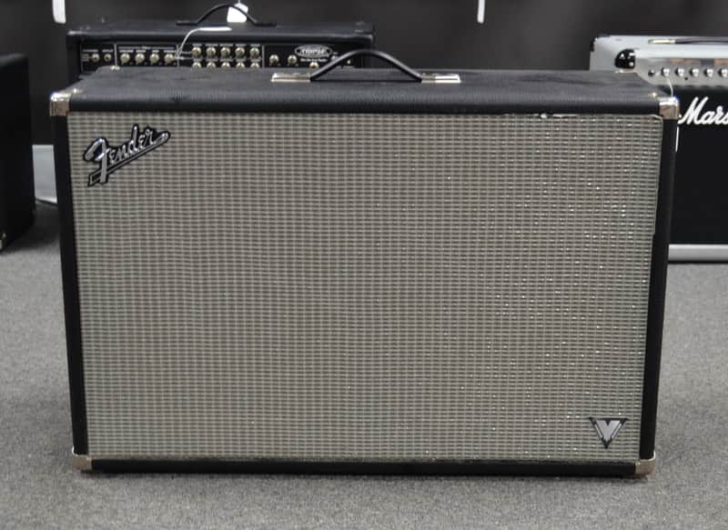 Fender VM212 Vintage Mod 2×12 Closed Back Guitar Cabinet – Used - Black Tolex image 1
