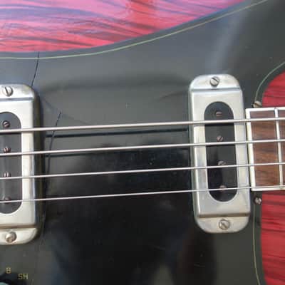 Taco Migma-style bass guitar ~1965 East Germany communist bloc vintage image 5