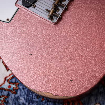 FENDER USA Custom Shop Ltd '61 Reissue Telecaster Relic "Champagne Sparkle + Rosewood" (2022) image 13