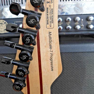 Harley Benton FanFret-7 TPB DLX guitar image 20