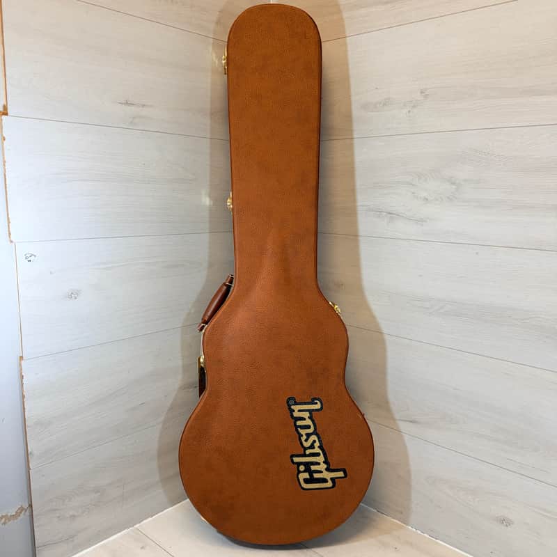 Gibson Les Paul Style Brown Hardshell Guitar Case w/ Red Plush Interior image 1
