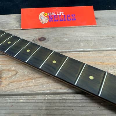 Real Life Relics Roasted 3AAA Curly Flame Maple/RW Telecaster® Style Neck 22 Fret Rounded Ends. TRMRF22 #1 image 3