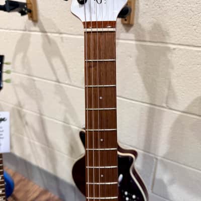 🌟B-Stock🌟 Sterling by Music Man SUB Axis~White W/Black Binding Electric Guitar image 9