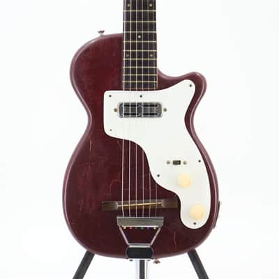 Used AS/IS Harmony Stratotone H44 Electric Guitar Refinished w/ Modified Jack/Screws - Fair Condition image 13