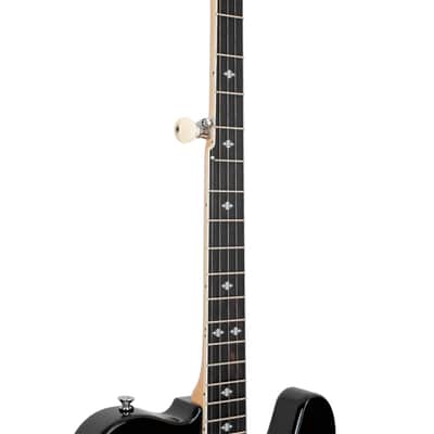 Gold Tone EBT Solid Mahogany Tele Body Flame Maple Top Maple Neck 5-String Electric Banjo w/Hard Case image 8