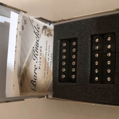 Bare Knuckle Warpig Humbucker Set 6-String Wide Spacing Open Bridge Black Pickup