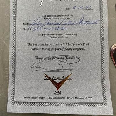 1993 Fender Harley Davidson Ltd. Ed. Stratocaster #23 OF 109 image 11