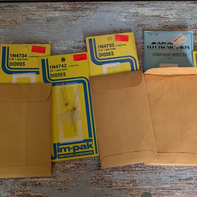 Vintage Diode & Zener Component Lot 1N34A and others image 1