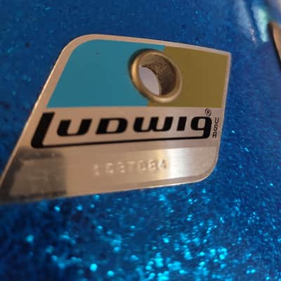 Luidwig Blue / Olive Tom 1970s - Blue Sparkle image 5