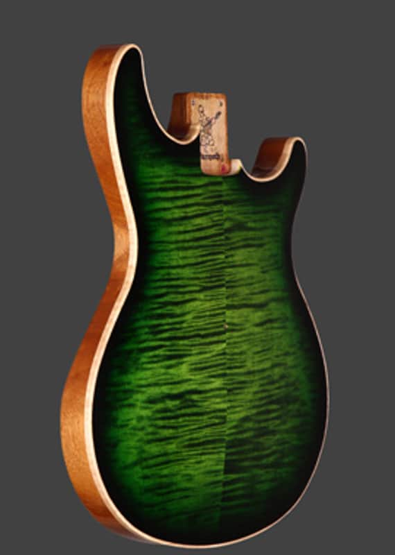 Warmoth VIP, PRS Style guitar. Flame. Lindy Fralin PAF Pickups