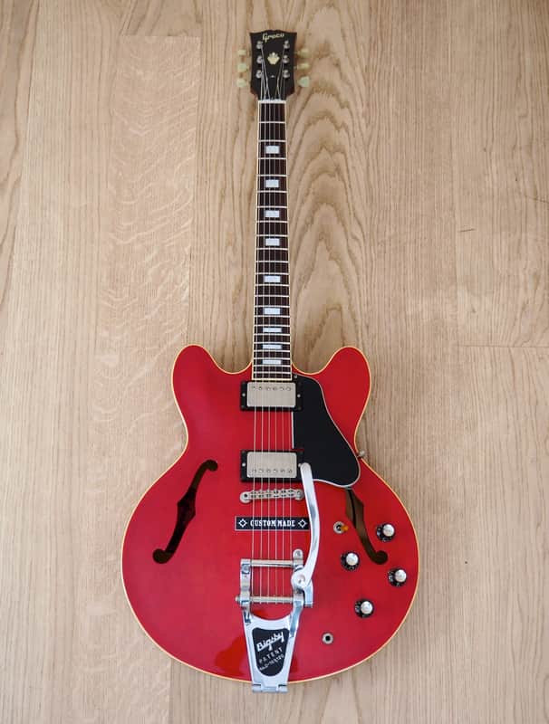 1990 Greco SA-75 Vintage Semi-Hollowbody ES-335 Guitar Cherry
