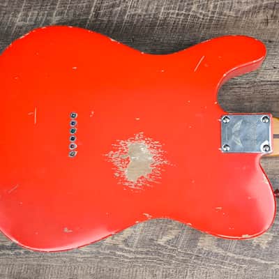 MyDream Partcaster Custom Built - Fiesta Red Relic'Art Bare Knuckles image 7