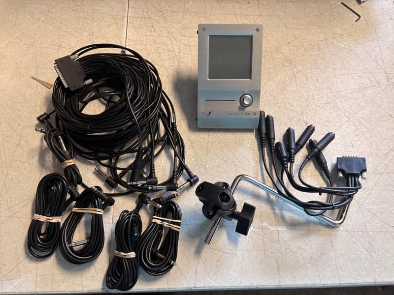 Efnote 3x electric drum module with cables, missing power supply image 1