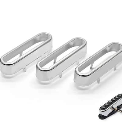 3PCS Guitar Brass Single Coil Pickup Strat Style Covers Set image 1