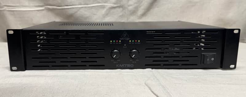 Behringer KM750 750-Watt Stereo Power Amp with ATR Accelerated Transient Response 2010s - Black image 1