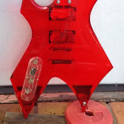 B.C. Rich Warlock Acrylic 2000 RED image 10