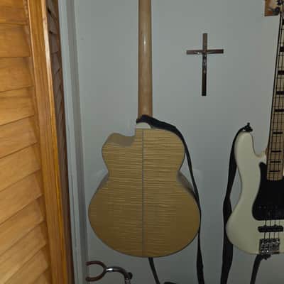 D'Angelico Excel Mott Grand Auditorium Cutaway Acoustic Bass with Electronics 2010s - Natural image 2