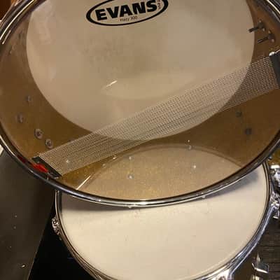 Tempus Drums Carbon Fiber 4 Piece Shell Pack - Gold Sparkle image 10