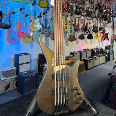 Ibanez Bass Workshop EHB605 5-string Electric Bass Guitar - Walnut Flat, Free Plek! 024 image 8