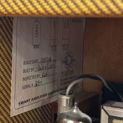 2008 Swart Space Tone 6V6se 5-Watt 1x8" Guitar Combo Tweed image 6