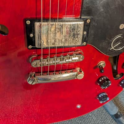Epiphone Dot Semi-Hollow Electric Guitar - Cherry (2018) image 5