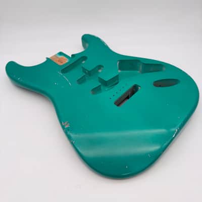MJT Stratocaster Body Alder Relic Nitro Sherwood Green Metallic mjt5544 image 3