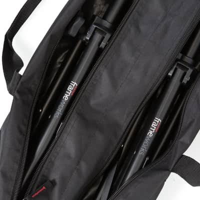 Gator Frameworks Lightweight and Compact Mini Tripod Speaker Stand Set with Nylon Carry Bag (GFWSPK0250SET),Black image 6