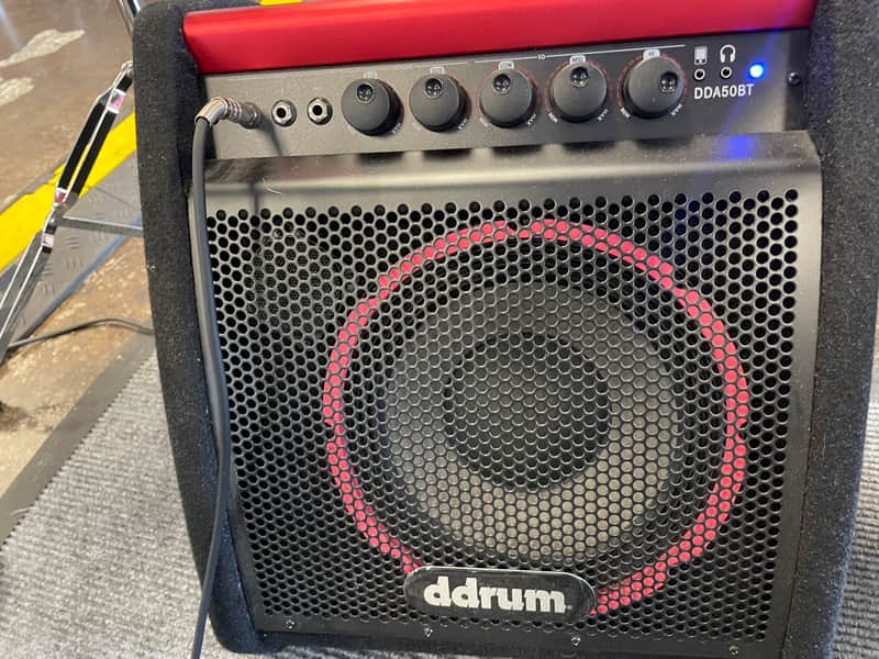 ddrum DDA50 BT 50-Watt 1x10" Bluetooth Electronic Percussion Amp 2010s - Black / Red image 1