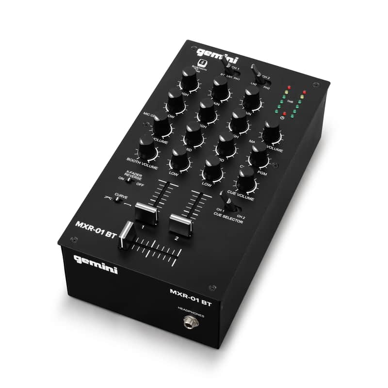 Gemini Audio Equipment MXR-01BT 2-Channel Professional Mixers Bluetooth Input DJ image 1