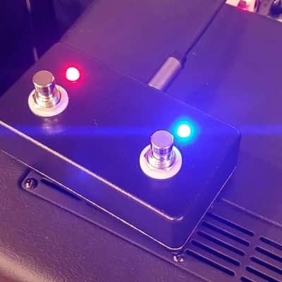 Custom Replacement Footswitch for Peavey EVH 5150, 6505 Series Red/Blue (With Cable) image 1