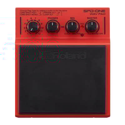 Roland SPD-One WAV Percussion Electronic Drum Pad Powered by 4 x AA Batteries or AC Adaptor with Main Stereo Output, Plus Stereo Headphones Output