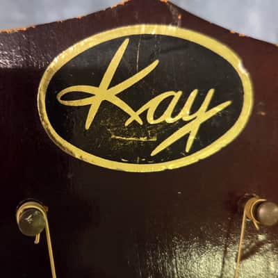 Vintage RARE 1959 Kay K6110 "Western Rhythm" X-Braced Dreadnought Acoustic Guitar Pro Setup New Strings Original Soft Shell Case image 9