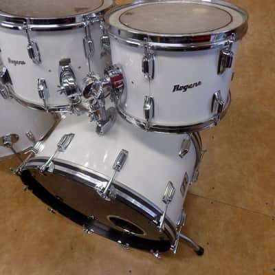 Rogers New England White 4 Piece Drum Kit 1970's image 3