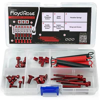 Genuine Floyd Rose Hardware Upgrade Kit - Stainless Steel, Red image 2
