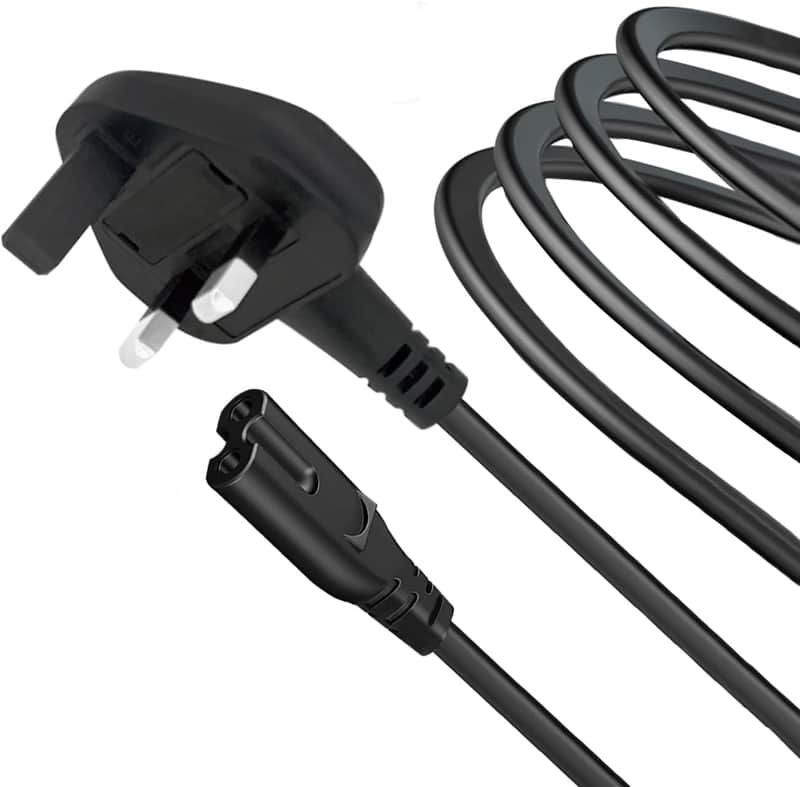 Power Plug Cord Replacement for Sanyun SW208 SW206 Speaker 2 pin Figure 8 Power Lead Cable image 1