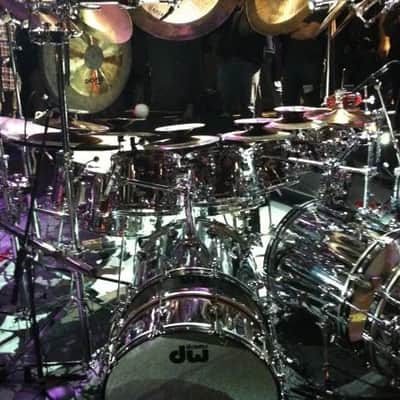 Terry Bozzio's DW - 5.5x13" Craviotto Solid Shell Snare Drum - Transparent Purple Lacquer - Autographed! image 7