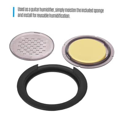 3-in-1 Acoustic Guitar Sound Hole Cover Humidifier Moisture Reservoir Dehumidifier,price include the import duty for US buyer image 3
