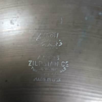 Zildjian Trans Stamp 20"1617g PAPER-THIN Crash/Ride Cymbal Avedis B20 Vintage50s image 3