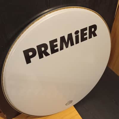 Premier Everplay bass drum head 24" ( Made by Remo) 90s-00s  - Smooth white 🤍 image 2