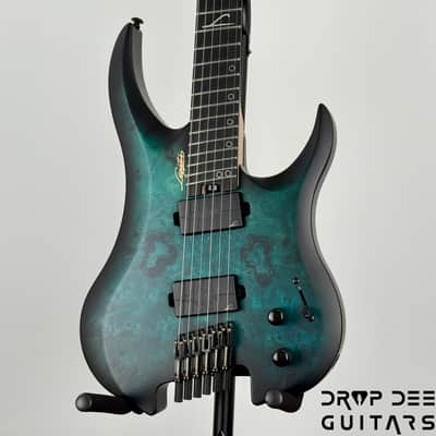 Legator Ghost G6FSS Multiscale Headless Electric Guitar w/ Bag - Dark Sapphire image 4