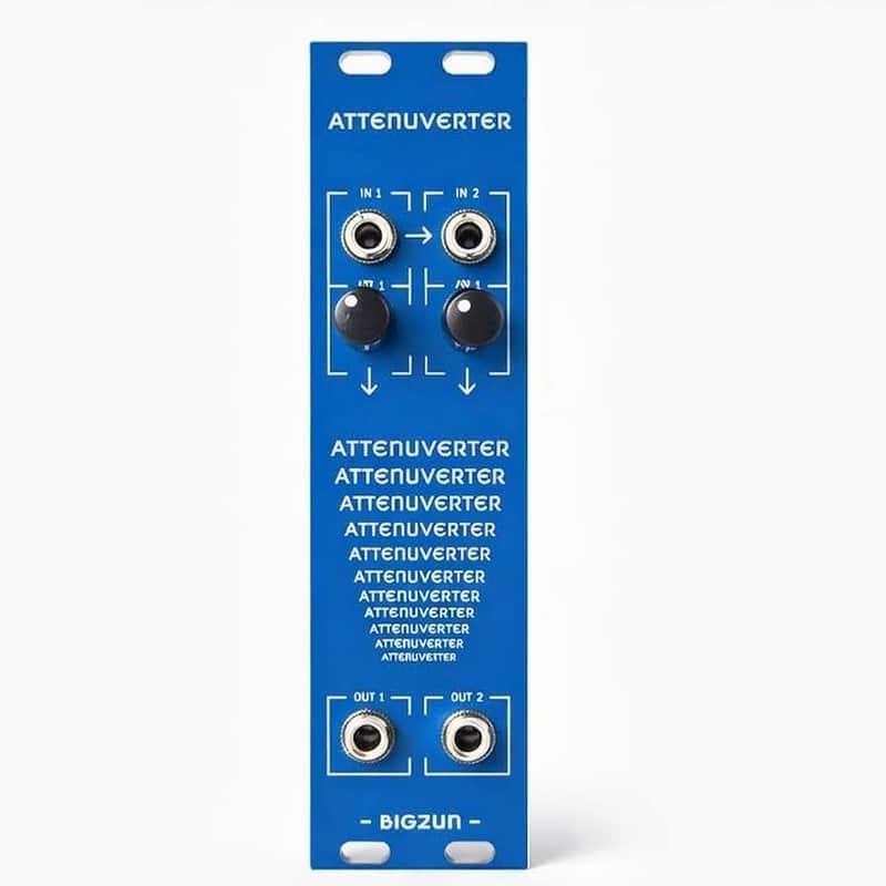 Bigzun Dual Attenuverter 6HP Active Eurorack CV Audio Processor Offset Invert Modulation Utility Module image 1