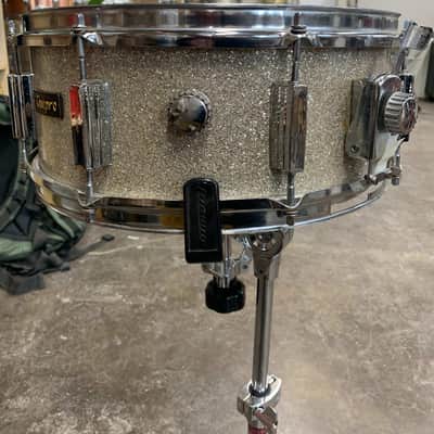 Tempro Vintage MIJ 5" x 14 " Silver Sparkle Snare Drum image 5