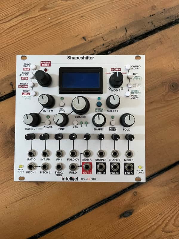 Intellijel Cylonix Shapeshifter Dual Wavetable VCO Eurorack Synth Module 2015 - Present - Silver image 1