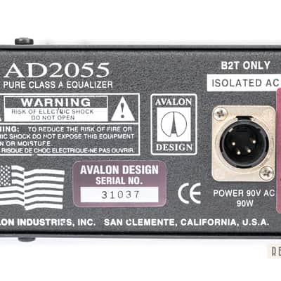 Avalon  AD2055 Dual Mono Parametric EQ image 11