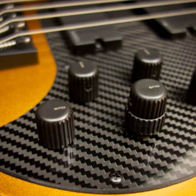 KLOS Apollo IV Custom Bass - Mahogany body / Gold Finish - Carbon Fiber neck -  NEW! 3 band EMG EQ & Pick up system - 8.1 pounds image 2