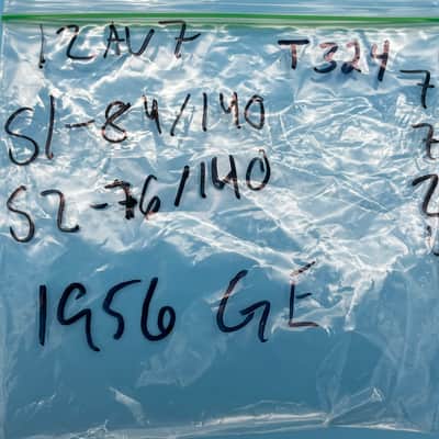 1955 General Electric 12AU7 ECC82 Vintage GE Long Plate D Getter Tube! T324 image 6