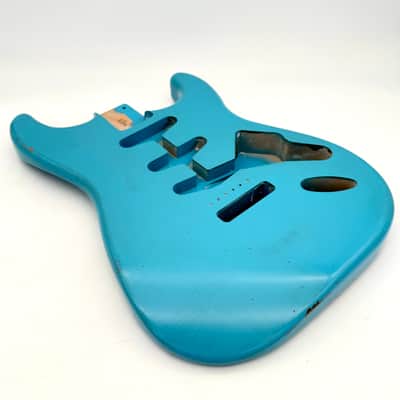 MJT Stratocaster Body Alder Relic Nitro Daphne Blue mjt6578 image 3