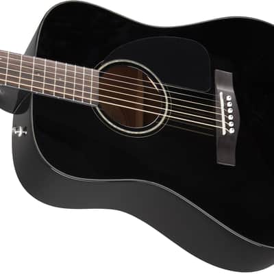 Fender CD-60 Dreadnought V3 With Case, Walnut Fingerboard - Black imagen 3
