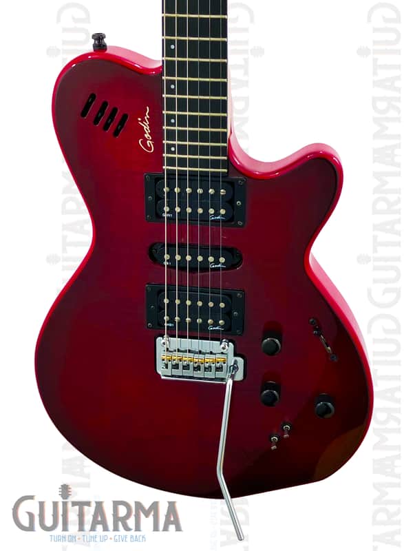 Godin XTSA synth-ready guitar - Trans Red, w/gigbag | Reverb