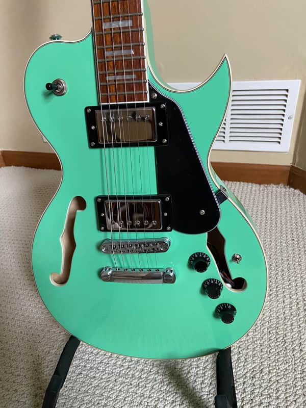 Dean Shire Semi Hollow Electric guitar with Piezo pick up imagen 1